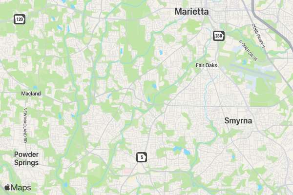 The Bacon Run location map image
