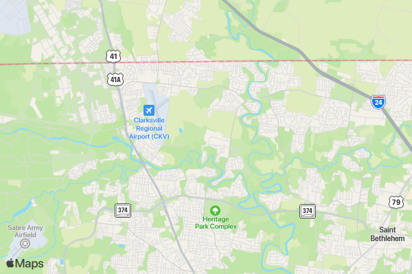 The Caleb Cares Project 5K Run/Walk location map image