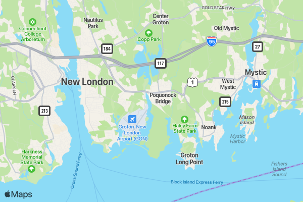 The Cove Memorial Walk & Kids Fun Run Groton location map image