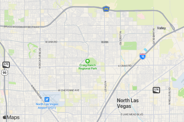 THE CRAZED ESCAPADE 5K ULTIMATE FUN RUN/WALK LAS VEGAS location map image