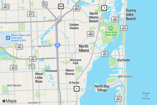 The Escarment Foundation for the Needy 5K Run location map image