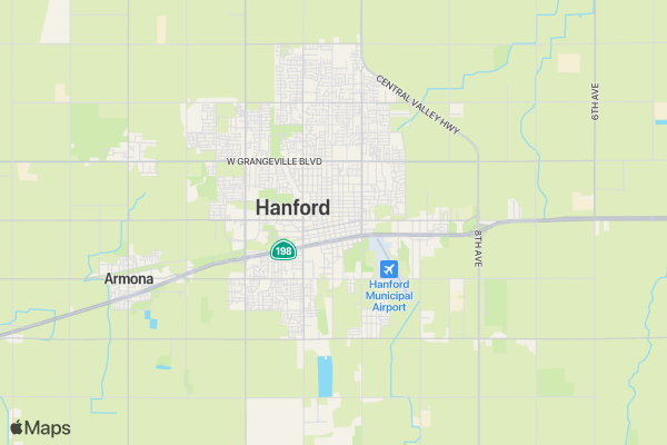 The Hanford Sanitation Run location map image
