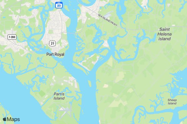 The Island Charities location map image