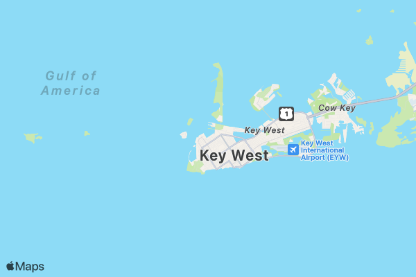 The Marker Key West Harbor Resort Memorial Day Salute to Service Weekend Events and 5K Run-Walk location map image