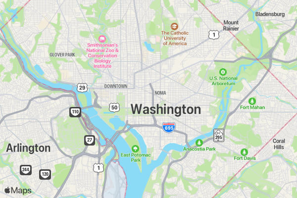 The Martha Dixon 350 Mile Ride location map image