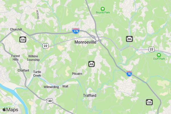 The Monroeville Foundation's Great Pumpkin Race location map image