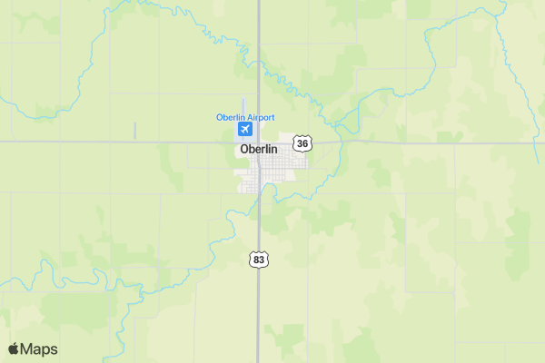 The Oberlin Mile location map image