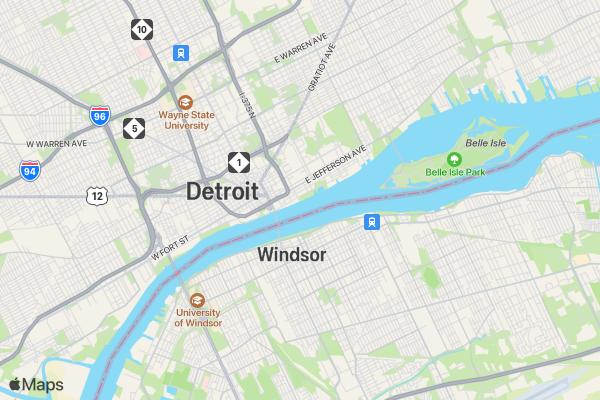 The Sugar Rush 5K - Detroit, MI location map image