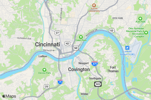 The Super Run 5K - Cincinnati, OH 2017 location map image