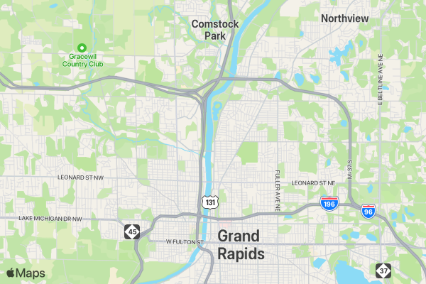 The Super Run 5K - Grand Rapids, MI 2017 location map image
