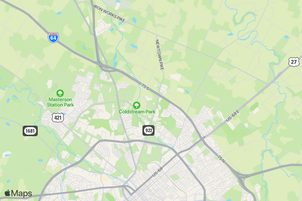 The Super Run 5K - Lexington, KY 2017 location map image