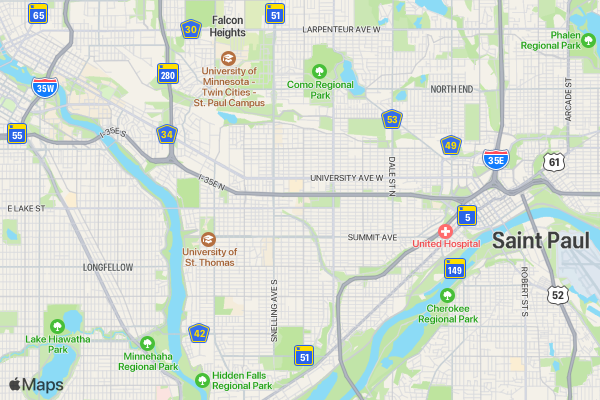 The Super Run 5K - Minneapolis - St. Paul, MN location map image