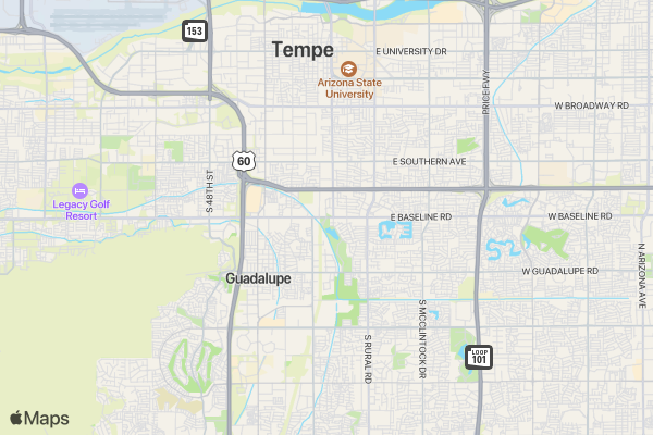 The Super Run 5K- Phoenix, AZ location map image