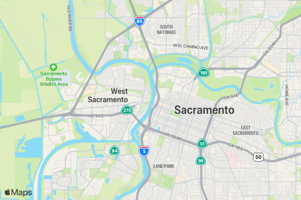The Super Run 5K - Sacramento, CA 2017 location map image