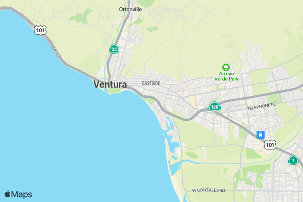 The Super Run 5K - Ventura, CA 2017 location map image