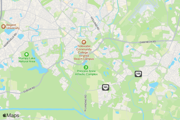 The Super Run 5K - Virginia Beach, VA 2017 location map image