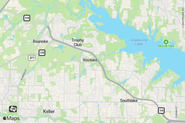 The Westlake Trails location map image