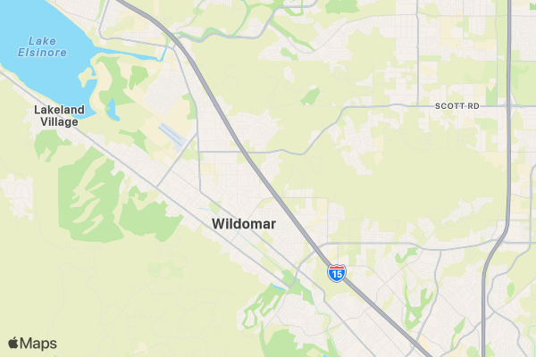 The Wildomar 5k Race location map image