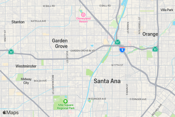 Thomas House 5K location map image