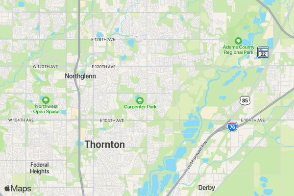 Thornton High School location map image