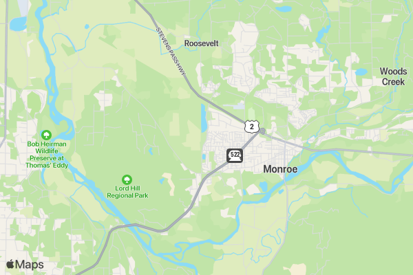 Thrive K Wounded Warrior Run location map image