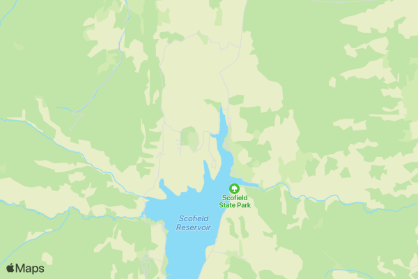 Tiger Trout Triathlon at Scofield Reservior - USAT Sanctioned location map image