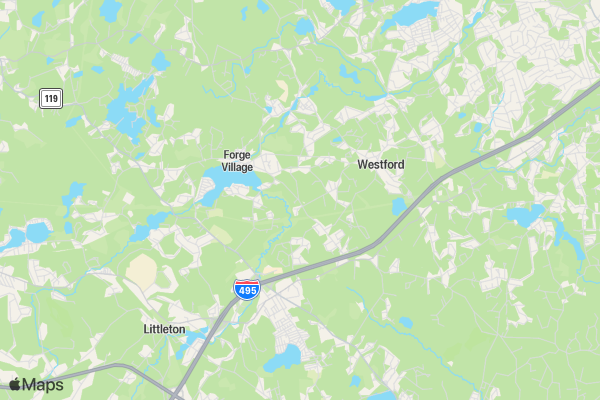 Trail Run Westford Healthfair location map image