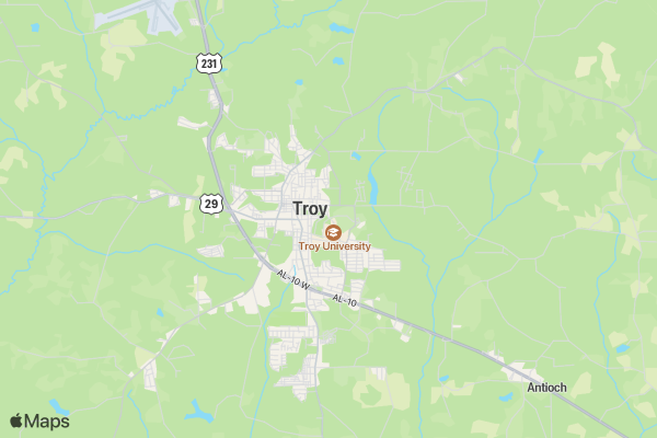 Troy for Troops Ruck-a-Thon location map image