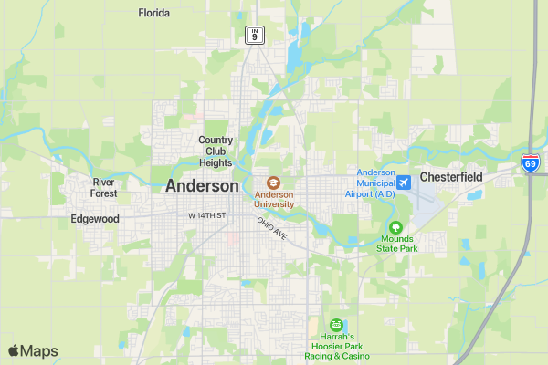True Blue Fun Run location map image