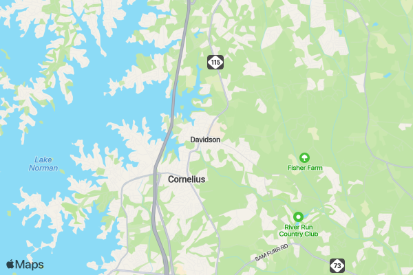 Twilight 5k presented by Summit Coffee & Davidson Pro Co location map image