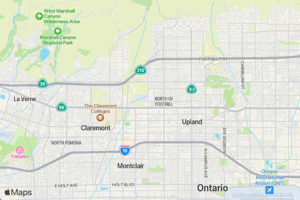 Upland 5k and Yoga  location map image