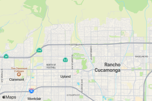 Upland Fall 5k Series Race 4 location map image