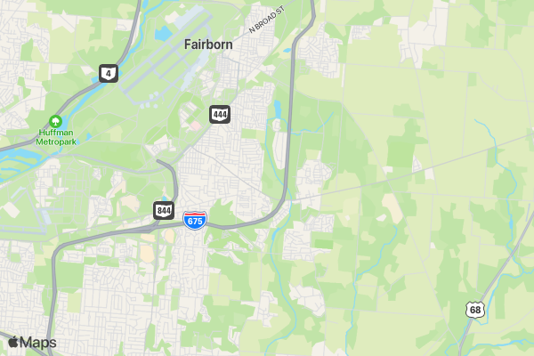 USO Fun Run Sponsored by Living Well Spine Center location map image