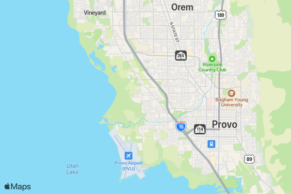 Utah Valley Strides for Stroke location map image
