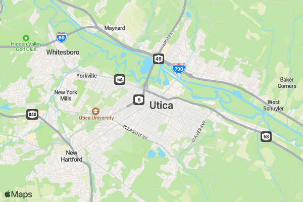 Utica Ruck Walk for Veteran Suicide Awareness location map image