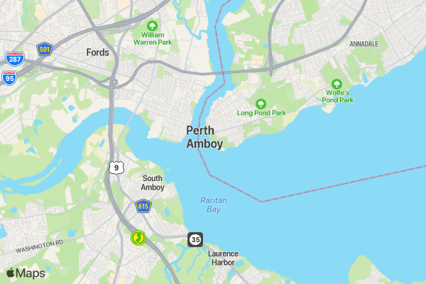 Valentine's Day 5K location map image