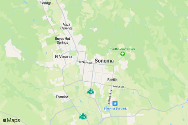 Valley of the Moon Vintage Festival 12K/5K location map image