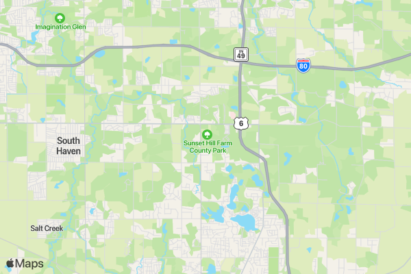 Valparaiso Dresses for Dreams Global 5K location map image