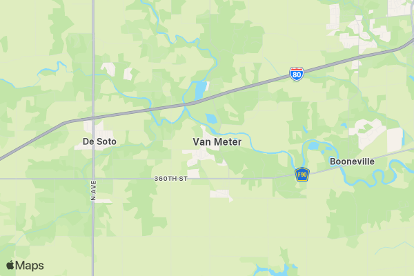 Van Meter 5k Ugly Sweater Run location map image