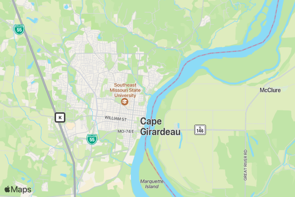 Veteran's Appreciation 5K location map image
