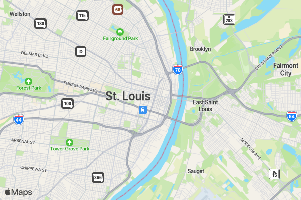 Veterans Day 5K Run/Walk to benefit St. Patrick Center location map image