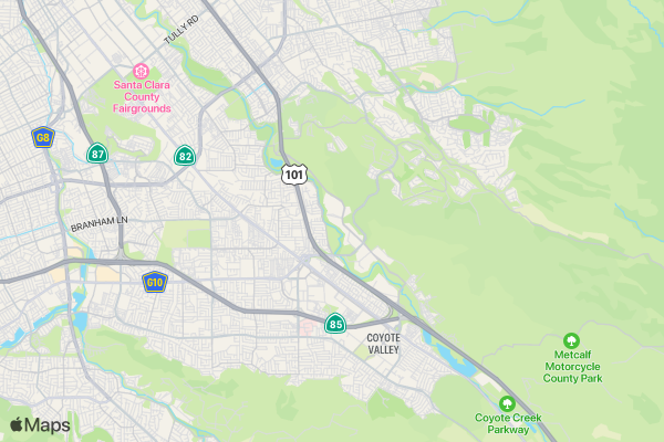 Vibha Bay Area Dream Mile location map image
