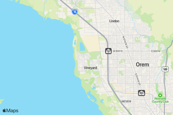 Vineyard City Blizzard 5K location map image