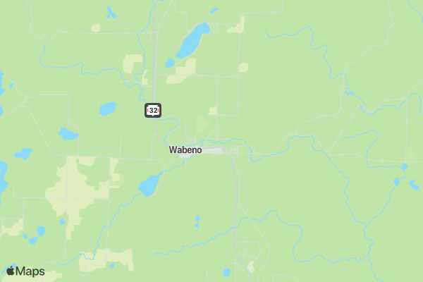 Wabeno Wobble Gobble location map image