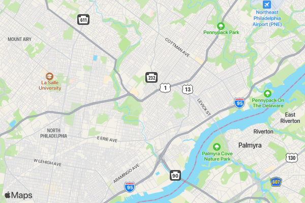 WalkRun4Frankford location map image