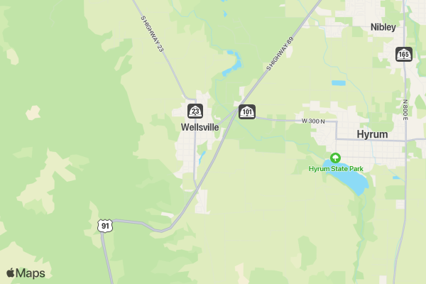 Wasatch Back Bike Tour location map image