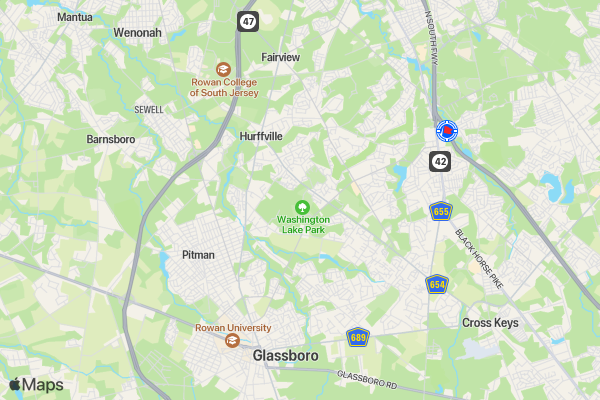 Washington Township High School Interact Club's Turkey Trot to End Childhood Cancer location map image