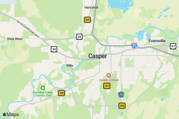 WCS Winter Series location map image