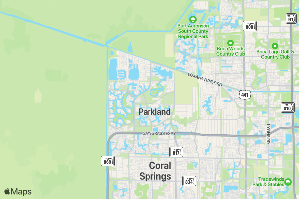 Westglades Middle School location map image