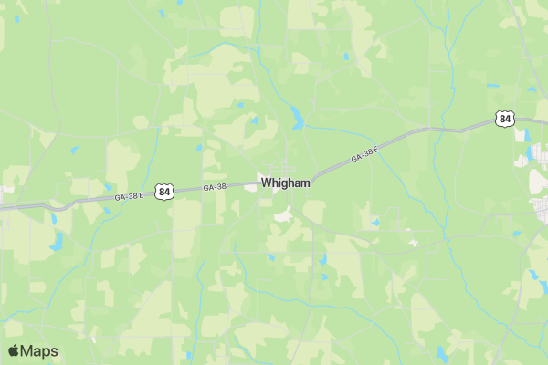 Whigham School Superhero 5k, 1 Mile and Tribe Trot location map image